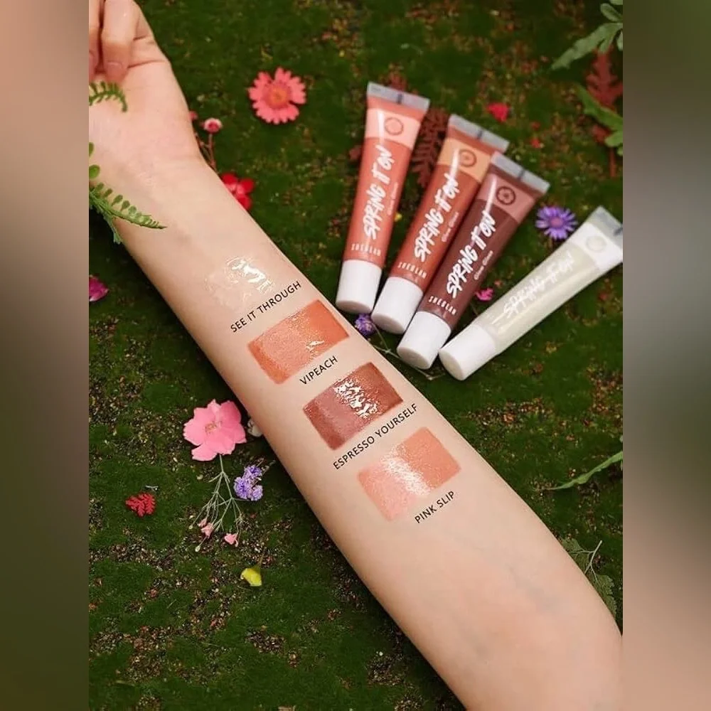 SHEGLAM Spring It On Glow Gloss – VIPeach. Developed with care.Contains many